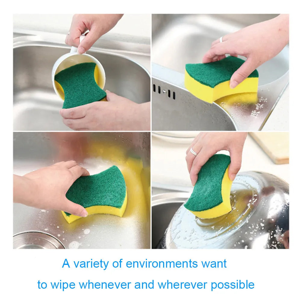 Nano Kitchen Sponges/ scrubbers for dishwashing & cleaning. 
20-30 pcs of sponges in one pack, reusable, cleaning & washing, durable and lightweight.