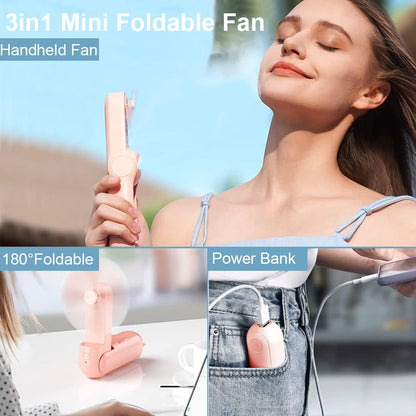 Portable Fan & Charger - stay cool and connected